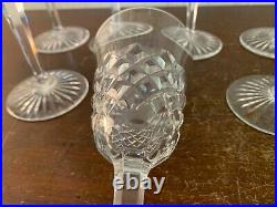 7 verres à eau modèle Burgos en cristal de Baccarat (prix à la pièce)