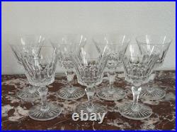 7 verres à vin blanc en cristal signées Baccarat modèle Buckingham 13 cm