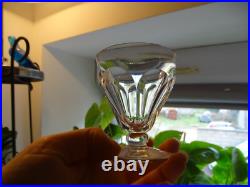 7 verres vin blanc cristal BACCARAT TALLEYRAND signés 7,8 cm