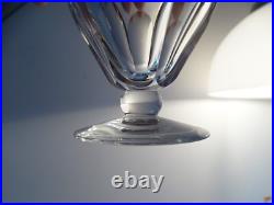 7 verres vin blanc cristal BACCARAT TALLEYRAND signés 7,8 cm