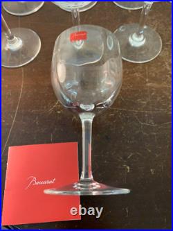 7 verres vin rouge modèle Montaigne optique cristal Baccarat (prix à la pièce)
