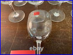 7 verres vin rouge modèle Montaigne optique cristal Baccarat (prix à la pièce)