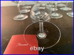 7 verres vin rouge modèle Montaigne optique cristal Baccarat (prix à la pièce)