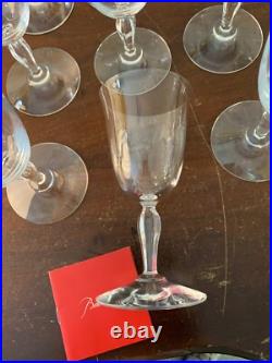 84 verres à vin rouge modèle Clara en cristal de Baccarat (prix à la pièce)