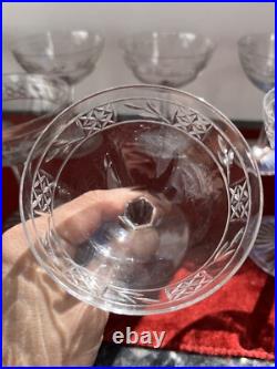8 Coupes A Champagne En Cristal Taille Saint Louis Ou Baccarat