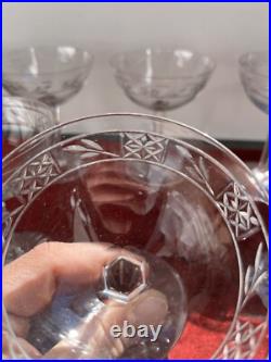 8 Coupes A Champagne En Cristal Taille Saint Louis Ou Baccarat