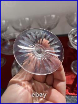 8 Coupes A Champagne En Cristal Taille Saint Louis Ou Baccarat