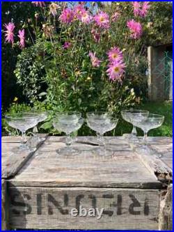 8 Coupes à champagne Baccarat, Saint louis, autres Cristal