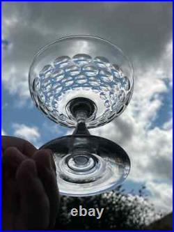 8 Coupes à champagne Baccarat, Saint louis, autres Cristal