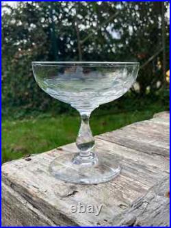 8 Coupes à champagne Baccarat, Saint louis, autres Cristal