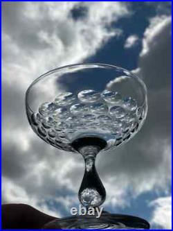 8 Coupes à champagne Baccarat, Saint louis, autres Cristal