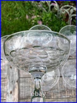 8 Coupes à champagne Baccarat, Saint louis, autres Cristal