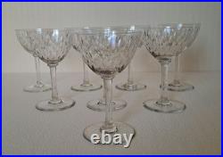 8 Verres À Vin Blanc En Cristal Baccarat Magenta Grain De Riz