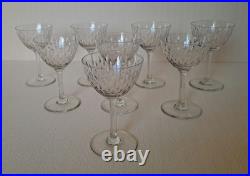 8 Verres À Vin Blanc En Cristal Baccarat Magenta Grain De Riz