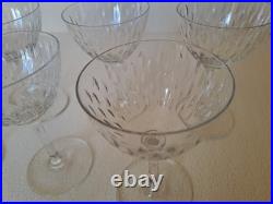8 Verres À Vin Blanc En Cristal Baccarat Magenta Grain De Riz