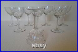 8 Verres À Vin Blanc En Cristal Baccarat Magenta Grain De Riz