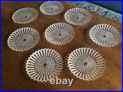 8 assiettes cristal Baccarat modele mille nuits