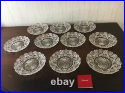 8 assiettes en cristal de Baccarat (prix à la pièce)