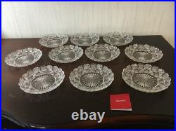 8 assiettes en cristal de Baccarat (prix à la pièce)