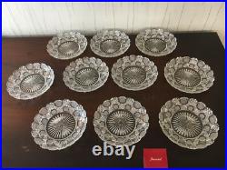 8 assiettes en cristal de Baccarat (prix à la pièce)