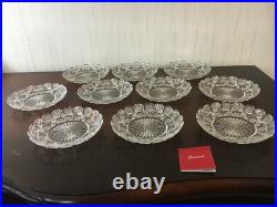 8 assiettes en cristal de Baccarat (prix à la pièce)