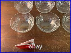 8 coupelles à fruit modèle Nancy en cristal de Baccarat (prix à la pièce)