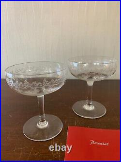 8 coupes à champagne modèle Sévigné en cristal de Baccarat (prix à la pièce) 8 coupes à champagne modèle Sévigné en cristal de Baccarat (prix à la pièce)