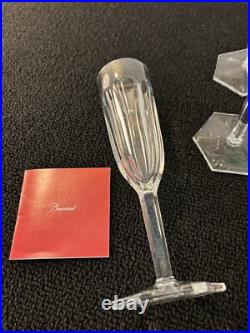 8 flutes a champagne modèle Compiègne cristal de Baccarat (prix à la pièce)