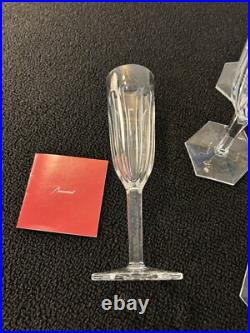 8 flutes a champagne modèle Compiègne cristal de Baccarat (prix à la pièce)