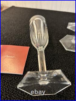 8 flutes a champagne modèle Compiègne cristal de Baccarat (prix à la pièce)