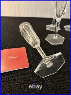 8 flutes a champagne modèle Compiègne cristal de Baccarat (prix à la pièce)