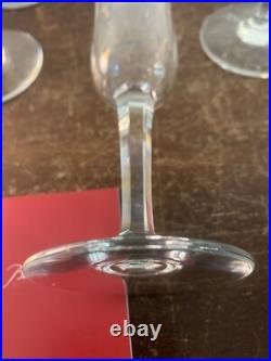 8 flûtes modèle Vence jambe taillée en cristal de Baccarat (prix à la pièce)