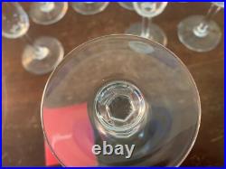 8 flûtes modèle Vence jambe taillée en cristal de Baccarat (prix à la pièce)
