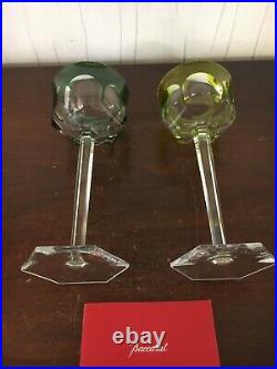 8 verres Malmaison couleur en cristal de Baccarat (prix à la pièce) 8 verres Malmaison couleur en cristal de Baccarat (prix à la pièce)