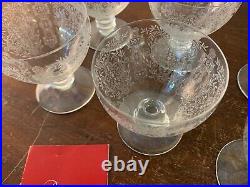 8 verres à eau gravé modèle en cristal de Baccarat (prix à la pièce)