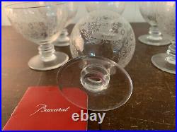 8 verres à eau gravé modèle en cristal de Baccarat (prix à la pièce)