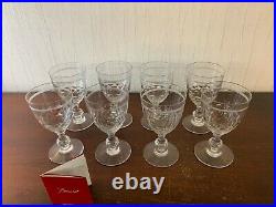 8 verres à eau modèle Chauny en cristal de Baccarat (prix à la pièce)