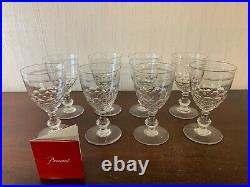 8 verres à eau modèle Chauny en cristal de Baccarat (prix à la pièce)