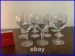 8 verres à vin blanc modèle Naples cristal Baccarat h13.7 cm (prix à la pièce)