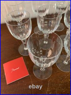 8 verres à vin blanc modèle Naples cristal Baccarat h13.7 cm (prix à la pièce)