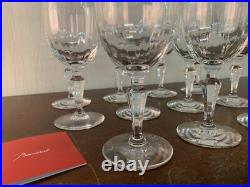 8 verres à vin blanc modèle Naples cristal Baccarat h13.7 cm (prix à la pièce)