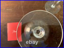 8 verres à vin blanc modèle Naples cristal Baccarat h13.7 cm (prix à la pièce)