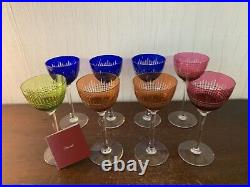 8 verres à vin overlay modèle Nancy en cristal de Baccarat (prix à la pièce)