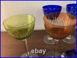 8 verres à vin overlay modèle Nancy en cristal de Baccarat (prix à la pièce)