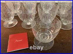 8 verres à vin rouge gravé ancien en cristal de Baccarat (prix à la pièce) 8 verres à vin rouge gravé ancien en cristal de Baccarat (prix à la pièce)