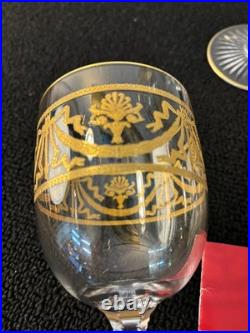 8 verres attribué à vin modèle doré cristal de Baccarat (prix pour 1 verre)