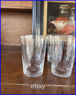 8 verres gobelets Baccarat Richelieu Champigny cristal signé France vintage