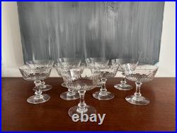 9 COUPES A CHAMPAGNE EN CRISTAL, modèle RICHELIEU-CHAMPIGNY (H 10 cm) BACCARAT