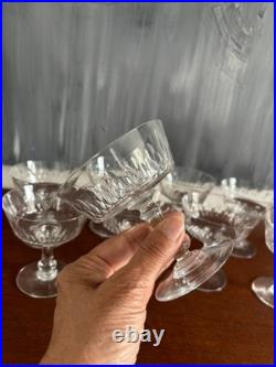 9 COUPES A CHAMPAGNE EN CRISTAL, modèle RICHELIEU-CHAMPIGNY (H 10 cm) BACCARAT