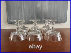 9 COUPES A CHAMPAGNE EN CRISTAL, modèle RICHELIEU-CHAMPIGNY (H 10 cm) BACCARAT